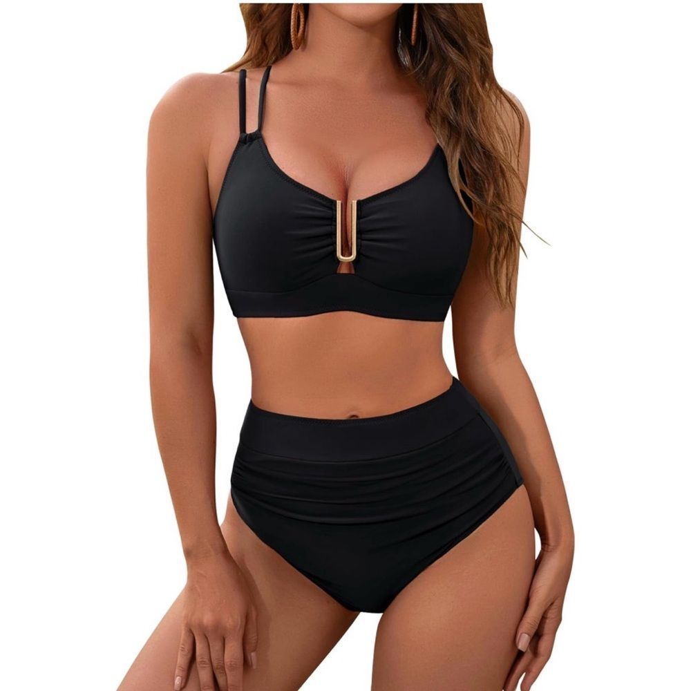 BMJL Women’s High Waisted Bikini Set | Size Large